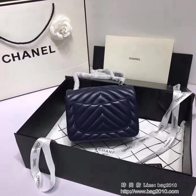 香奈兒CHANEL 升級版V線1115小羊皮肩背斜跨鏈條包 DSC1246